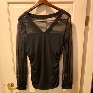 Black Maggy London lace blouse for sale. In excellent condition.